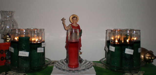 The St Expedite “Fast Luck” Prosperity Experiment Altar | Week Three